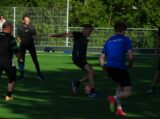 Laatste training S.K.N.W.K. JO10-1 van seizoen 2022-2023 (partijtje tegen de ouders) (57/165)